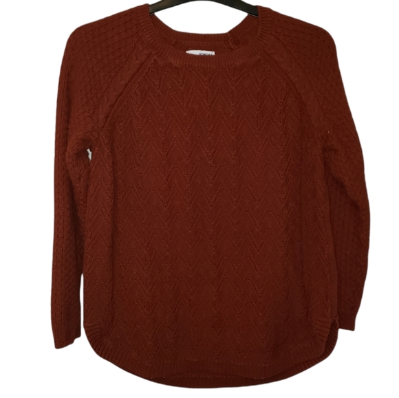 3/$15 Sonoma Cable Knit Burnt Orange Sweater Size Medium